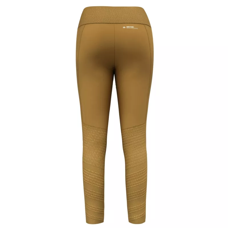 Collants Salewa Pedroc Dry Resp Hybrid de mulher - Golden Brown, XS/S