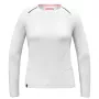 T-shirt de manga curta Salewa Pedroc Dry Tee para mulher - branco - tamanho S