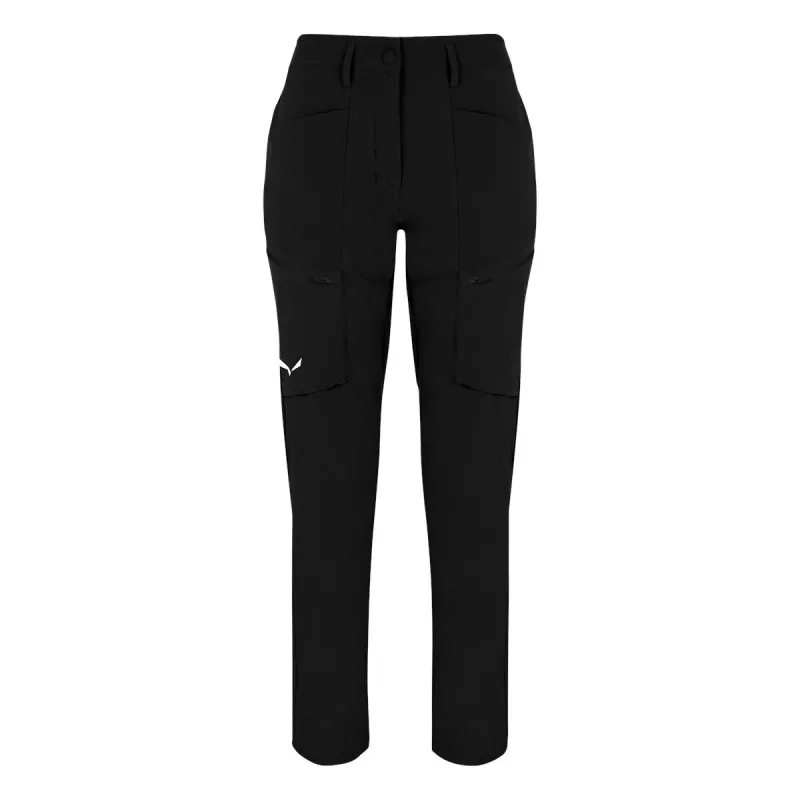 Calças cargo SALEWA Puez para mulher Black Out 36 (S)