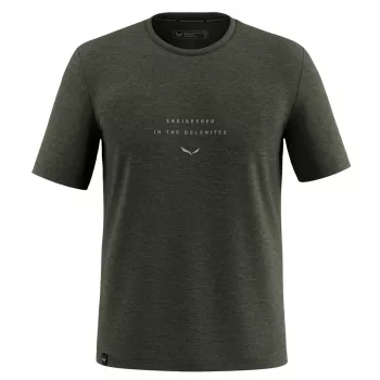 Salewa T-shirt Eagle Eitd AM S - Dark Olive