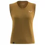 Salewa T-shirt sem mangas Eagle Minilogo Am - Golden Brown - Tamanho M