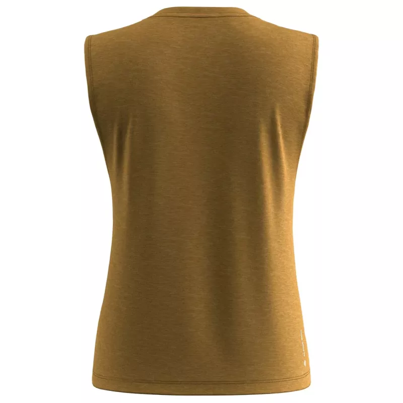 Salewa T-shirt sem mangas Eagle Minilogo Am - Golden Brown - Tamanho M