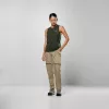 Salewa T-shirt sem mangas Puez Dry para mulher - M, Dark Olive