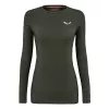 Top térmico para mulher Salewa Cristallo - Dark Olive