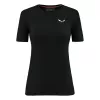 T-shirt térmica Salewa Cristallo para mulher tamanho L Black Out