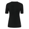 T-shirt térmica Salewa Cristallo para mulher tamanho L Black Out
