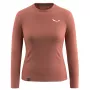 T-shirt Salewa Puez Dry Tee mulher - vermelho etrusco, tamanho L