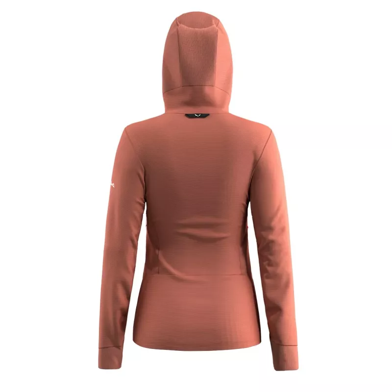 Casaco com capuz Salewa Agner Polarlite - Etruscan Red - XS