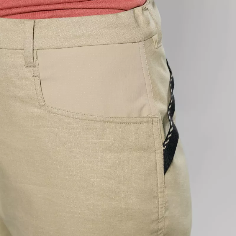 Salewa Agner Hemp Ripstop Calças para mulher - Quicksand - tamanho M