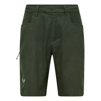 Salewa Agner Hemp Ripstop Calções - Dark Olive - tamanho S