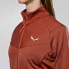 SALEWA Puez Altavia Polarlite Casaco de forro polar para mulher Etruscan Red 36 (S)