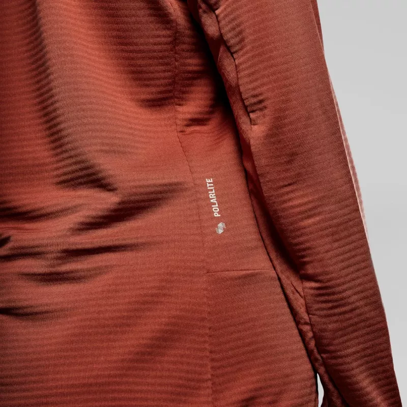 SALEWA Puez Altavia Polarlite Casaco de forro polar para mulher Etruscan Red 36 (S)