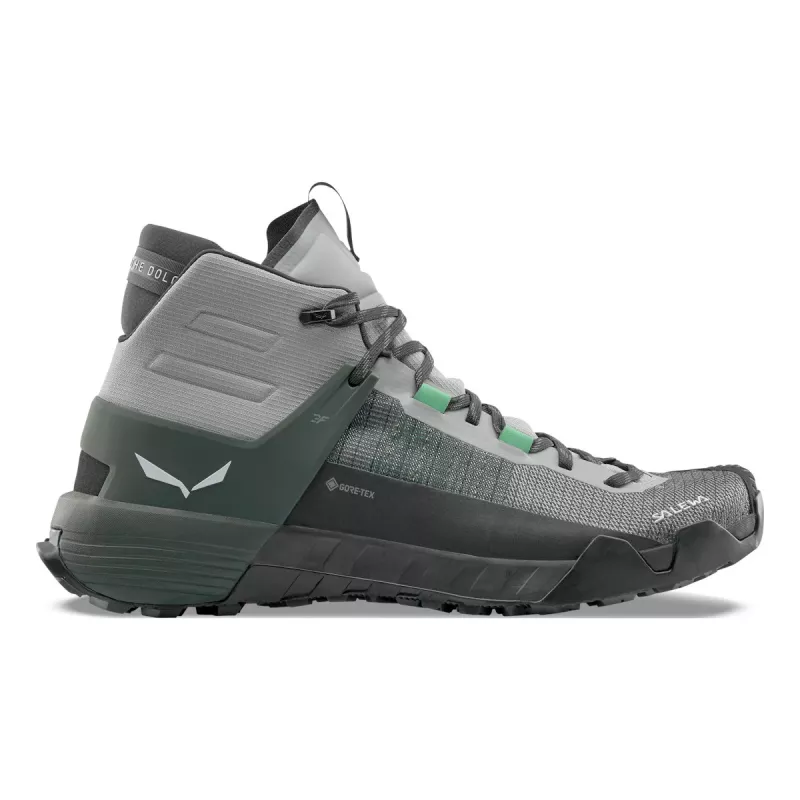SALEWA Wildfire NXT Mid GTX botas de caminhada - Alloy/Dark Olive - UK 11.5 (EU 46.5)