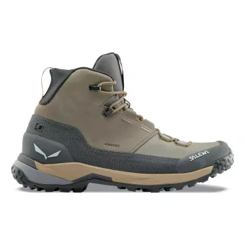 SALEWA Puez Leather Mid botas PT Bungee Cord-Onyx UK 8
