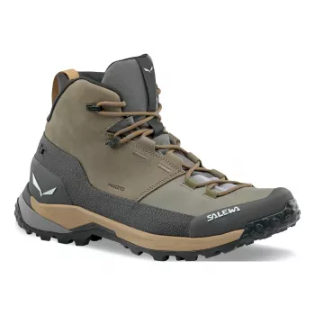 SALEWA Puez Leather Mid PTX botas de caminhada - Bungee Cord/Onyx - UK 45