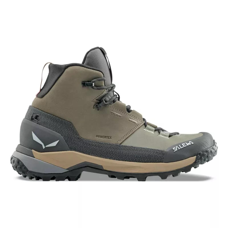 SALEWA sapatos Puez Leather Mid PTX Bungee Cord-Onyx UK 5.5