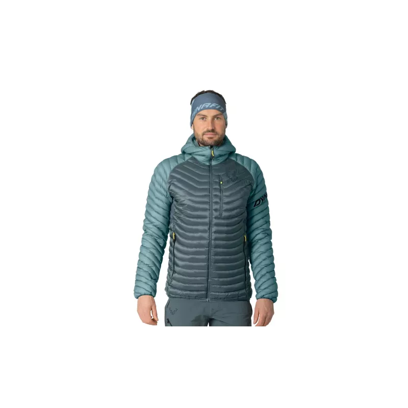 Casaco com capuz e penas SALEWA Dynafit Radical - Smoke Blue, tamanho S
