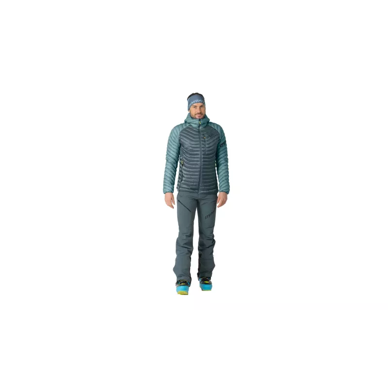 Casaco com capuz e penas SALEWA Dynafit Radical - Smoke Blue, tamanho S