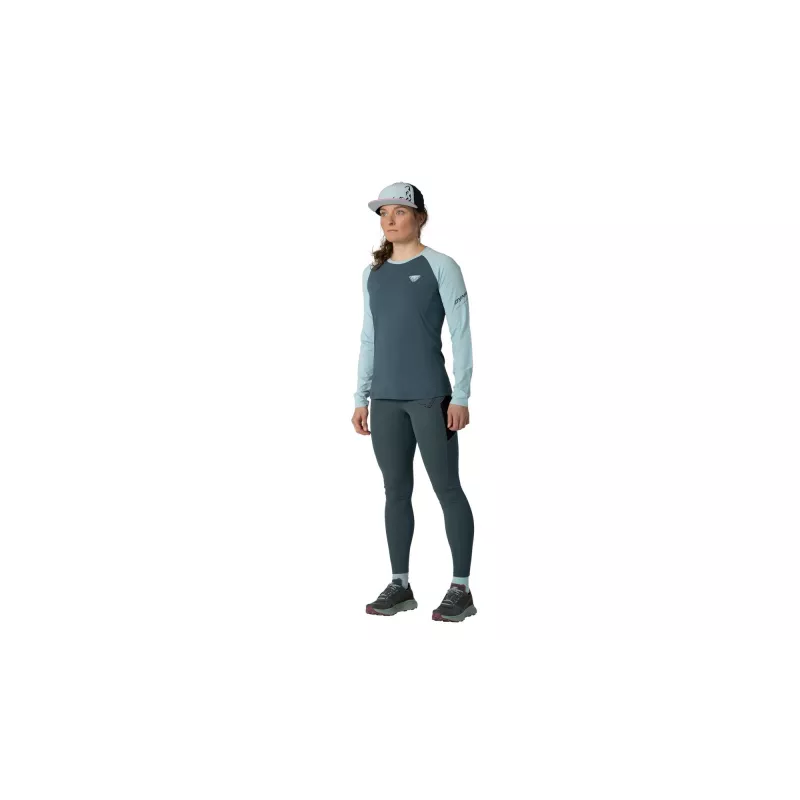 T-shirt de manga comprida SALEWA Women's Dynafit Alpine Pro - Cloud Blue, tamanho XS