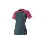 T-shirt de corrida SALEWA Dynafit Alpine Pro para mulher - Magenta, tamanho XS