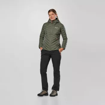 Casaco de penas SALEWA Brenta para mulher Faded Green 36 (S)