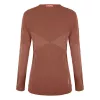 Camisola térmica interior Salewa Zebru Medium Warm AMR L/S para mulher - Etruscan Red, XS