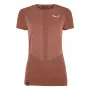T-shirt Salewa Zebru Medium Warm AMR para mulher - Etruscan Red, XS