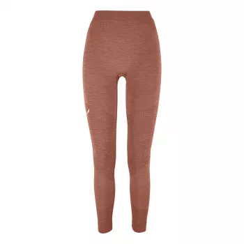 Leggings de camada base Salewa Zebru Responsive Tight para mulher - Etruscan Red, tamanho S