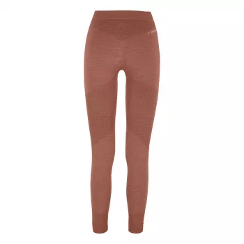 Leggings de camada base Salewa Zebru Responsive Tight para mulher - Etruscan Red, tamanho M