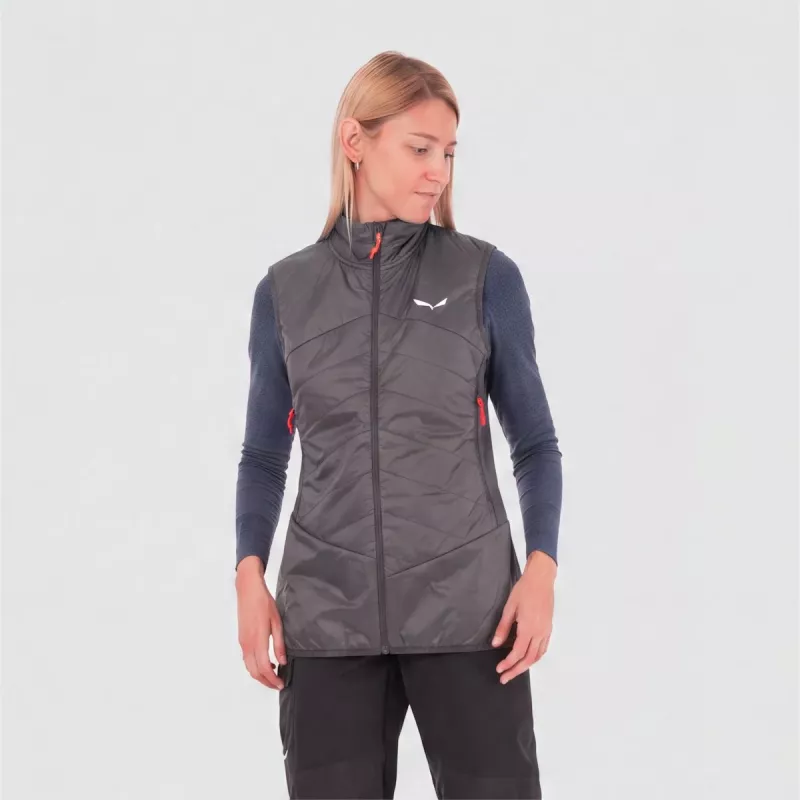 Colete isolante SALEWA Ortles Hybrid TirolWool Responsive para mulher Quiet Shade EU 36 (S)