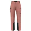 Calças de esqui Salewa Sella 3L PTX para mulher - Desert Pink, tamanho M