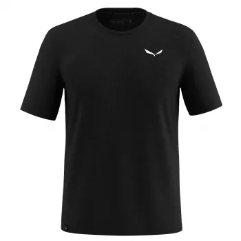 T-shirt Salewa Eagle Minilogo AM - Black Out, tamanho M