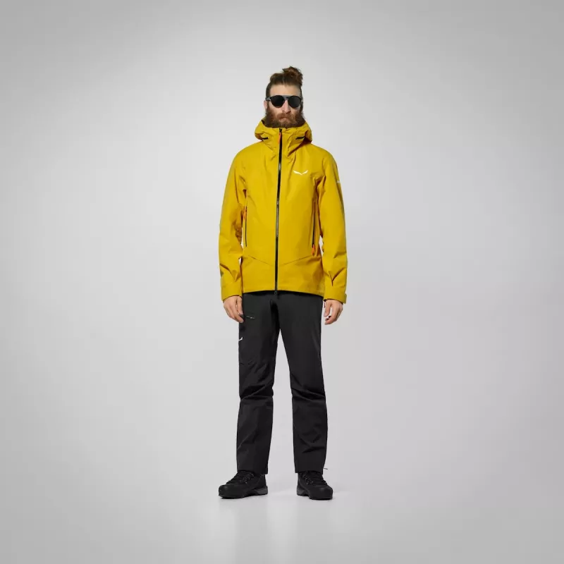 Casaco SALEWA Ortles GTX 3L de homem Golden Brown EU 48 M