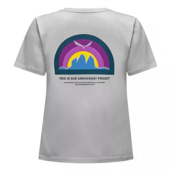 T-shirt Salewa Eagle Anniversary - Optical White - tamanho L