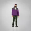 Sweatshirt com fecho completo Salewa Eagle Anniversary Plum XL