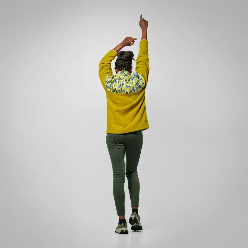 Sweatshirt SALEWA Eagle Anniversary meio fecho Pullover Olive Oil XL