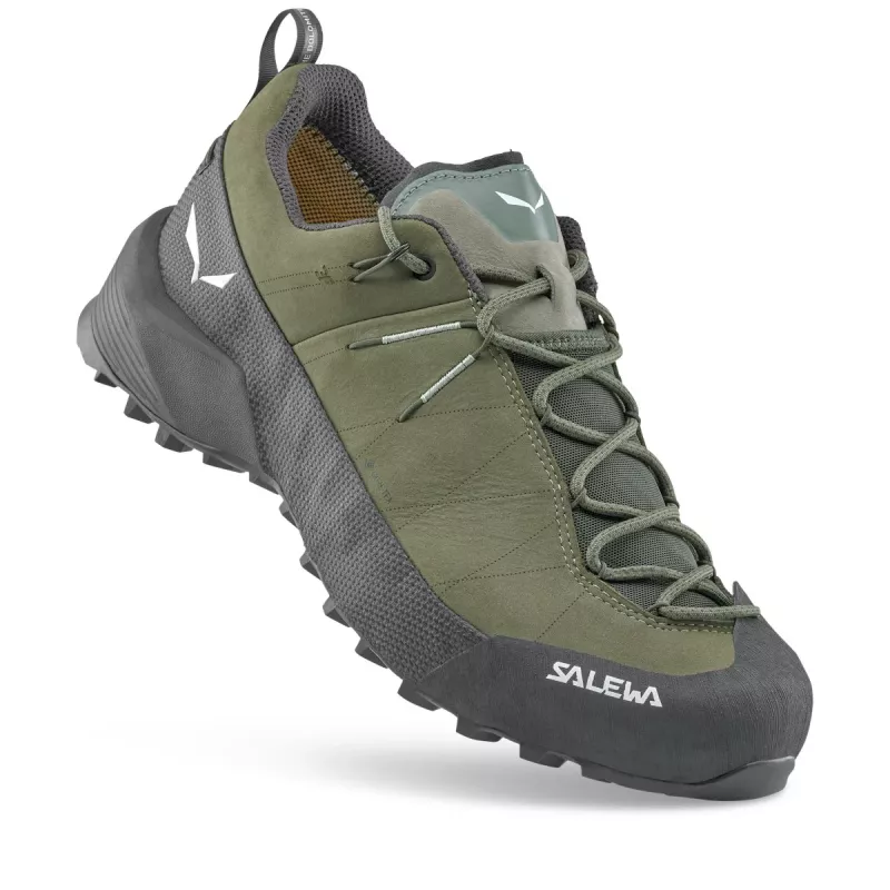 Botas de caminhada Salewa Wildfire Leather 2 GTX - Faded Green/preto, EU 44