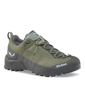 Sapatos de aproximação Salewa Wildfire Leather 2 GTX - Faded Green/preto, EU 44.5
