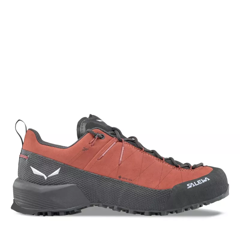 Sapatos de aproximação de mulher Salewa Wildfire Leather 2 GTX - Etruscan Red/preto, EU 38.5