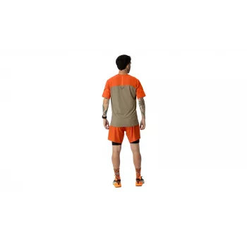 T-shirt de corrida SALEWA Dynafit Alpine Pro S/S Tee - Fallen Rock - tamanho M