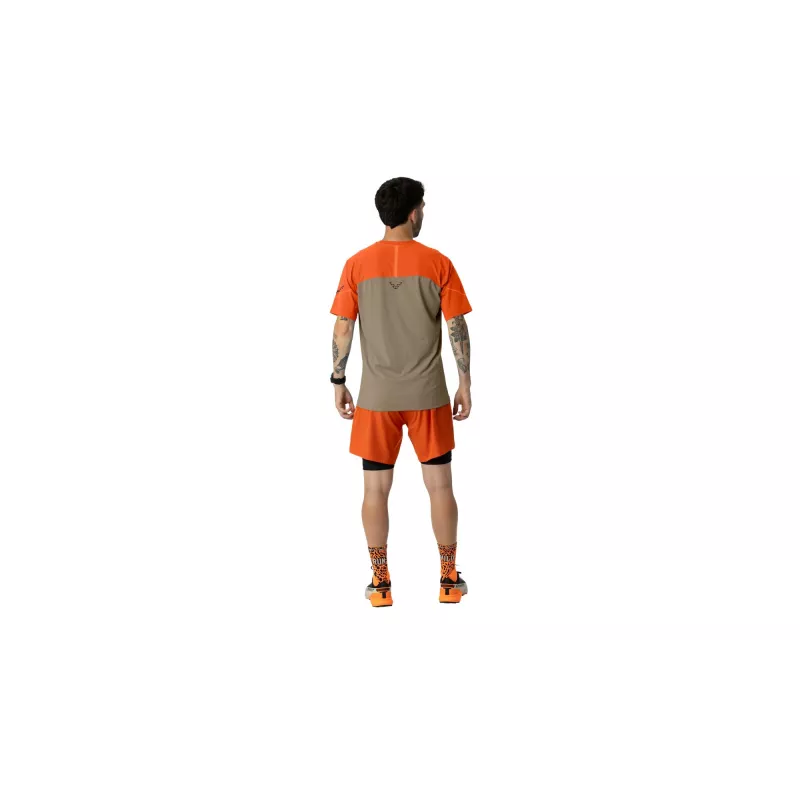 T-shirt de corrida SALEWA Dynafit Alpine Pro S/S Tee - Fallen Rock - tamanho M