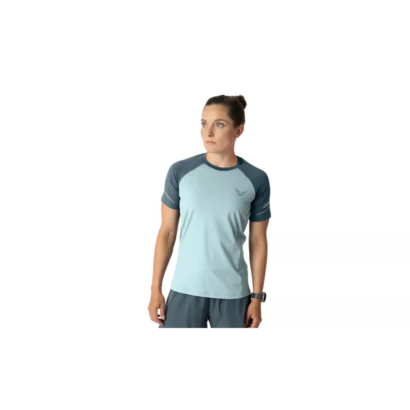 T-shirt de manga curta Dynafit Alpine Pro de mulher SALEWA - Cloud Blue, tamanho XS