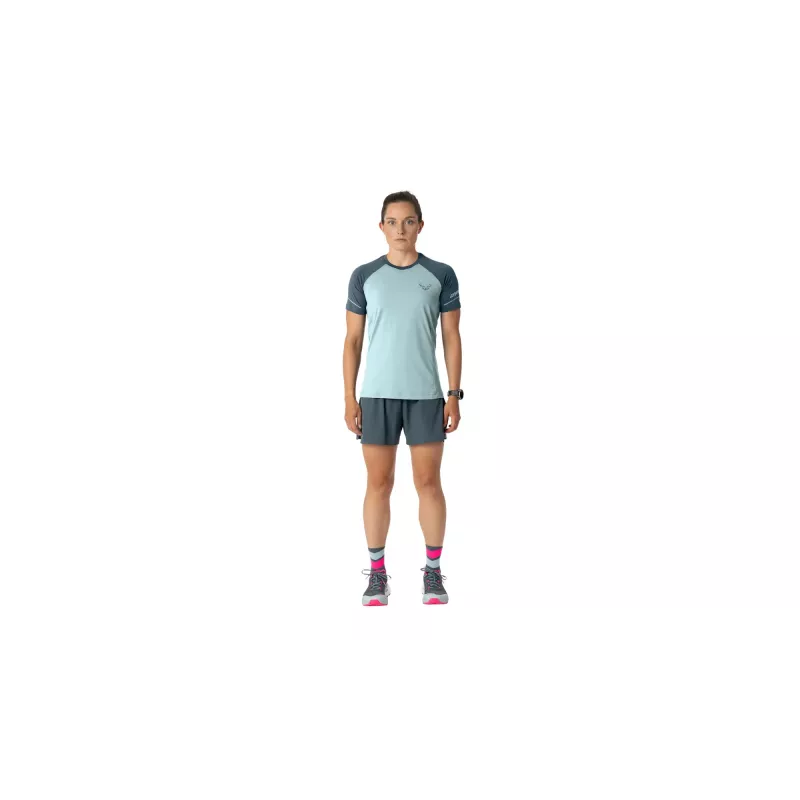 T-shirt de manga curta Dynafit Alpine Pro de mulher SALEWA - Cloud Blue, tamanho XS