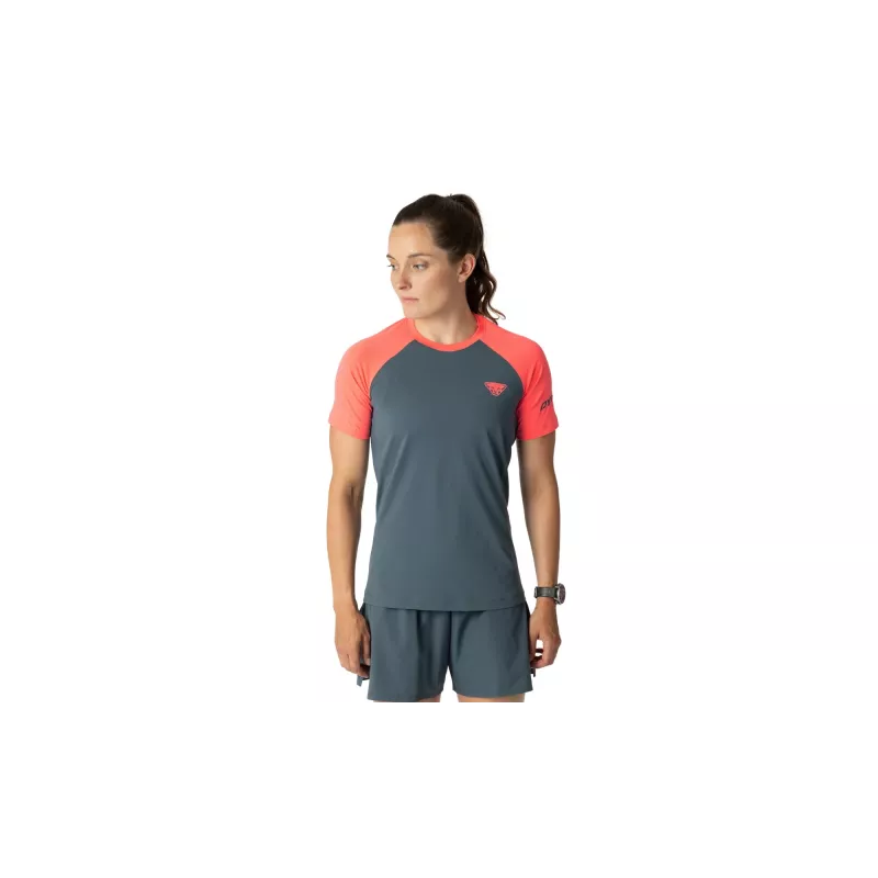 T-shirt de mulher SALEWA Dynafit Alpine Pro S/S Tee - Cinder/Cinder, tamanho XS
