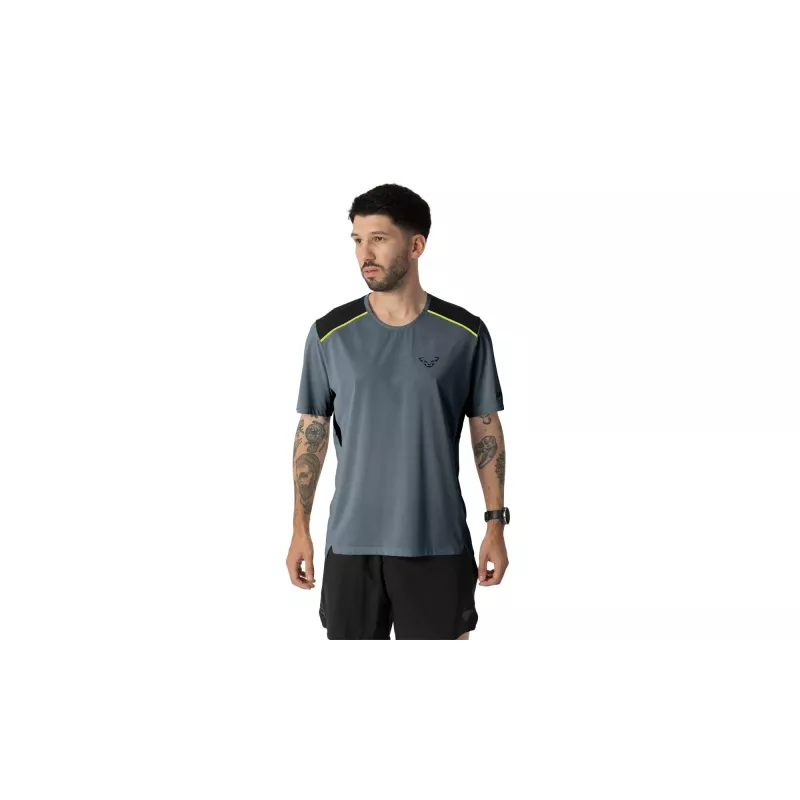 T-shirt de corrida SALEWA Dynafit Sky Shirt - Cinder - tamanho L
