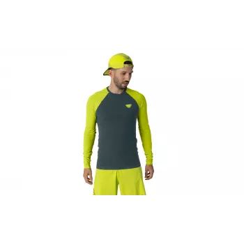 T-shirt de manga comprida SALEWA Dynafit Ultra S-Tech - Ultra Yellow, tamanho S/M