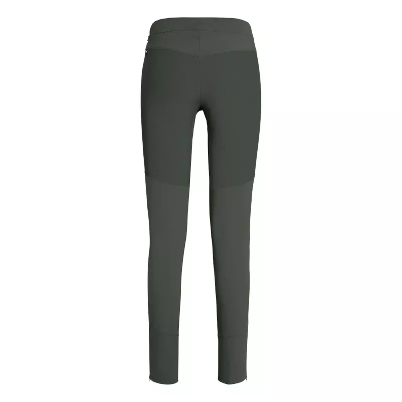 Calças justas Salewa Agner Durastretch para mulher - Faded Green, tamanho S