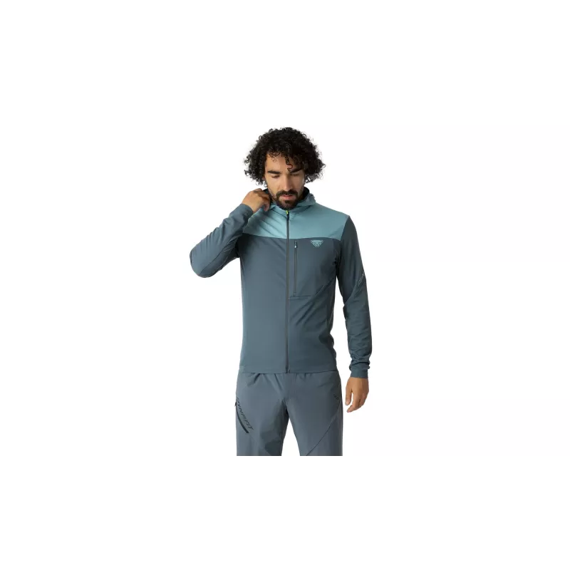 Dynafit Traverse Thermal casaco com capuz, azul fumo, M
