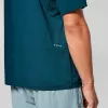 T-shirt Salewa Pedroc Dry Hyb Pond Blue M