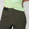 Salewa Pedroc 5 Dst Pant mulher calças softshell - Dark Olive, tamanho S